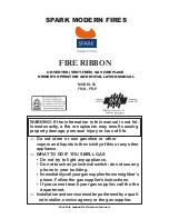 Spark modern fires FIRE RIBBON 53 FR-N Owner'S Operation And Installation Manual preview