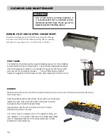 Preview for 12 page of Spark modern fires FT108-N Owner'S Operation And Installation Manual