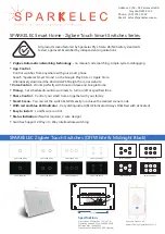 SPARKELEC Zigbee Touch Smart Switches Series Instructions Manual preview