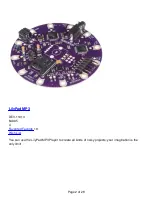 Preview for 2 page of Sparkfun Electronics LilyPad MP3 Getting Started