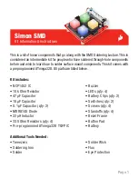 Sparkfun Electronics Simon SMD Information & Instructions preview