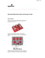 Preview for 1 page of sparkfun Decade Resistance Box Hook-Up Manual