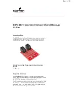 Предварительный просмотр 1 страницы sparkfun DEV-14153 Hook-Up Manual