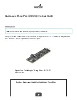 Предварительный просмотр 1 страницы sparkfun EOS S3 Hook-Up Manual