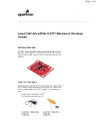 Preview for 1 page of sparkfun HX711 Manual