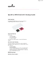 sparkfun RFID Starter Kit Hook-Up Manual предпросмотр