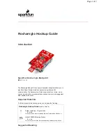 Preview for 1 page of sparkfun Roshamglo Badge Kit Hook-Up Manual