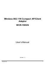 Sparklan WCR-150G User Manual preview