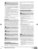 Preview for 21 page of Sparky Group BBK2 1500 Original Instructions Manual