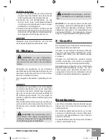 Предварительный просмотр 21 страницы Sparky Group BR 15E Instruction Manual