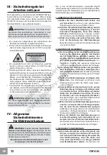 Предварительный просмотр 14 страницы Sparky Group FSPE 85 Original Instructions Manual