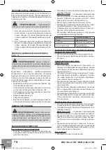 Preview for 72 page of Sparky Group HD Professional BR2 18Li-C HD Original Instructions Manual