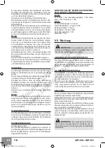 Preview for 16 page of Sparky Group MP 250 Original Instructions Manual