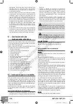 Preview for 46 page of Sparky Group MP 250 Original Instructions Manual