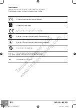 Preview for 50 page of Sparky Group MP 250 Original Instructions Manual