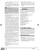 Preview for 80 page of Sparky Group P 3110 Original Instructions Manual