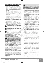 Preview for 63 page of Sparky Group TK 65 Original Instructions Manual