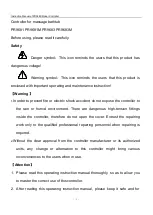 Preview for 1 page of Sparmax PR968 Series Instruction Manual