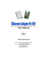 Sparr 01-103 User Manual preview