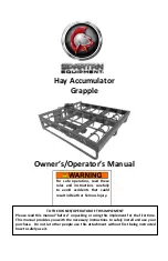 Preview for 1 page of Spartan Equipment Grapple Owner'S/Operator'S Manual