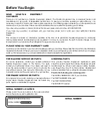 Preview for 4 page of Spartan Equipment SC2170 Operator'S Manual