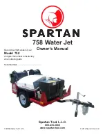 Предварительный просмотр 1 страницы Spartan 758 Water Jet Owner'S Manual