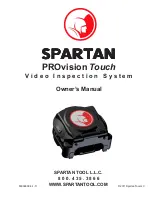 Spartan PROvision Touch Owner'S Manual предпросмотр