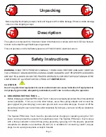 Preview for 6 page of Spartan PROvision Touch Owner'S Manual