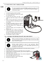 Предварительный просмотр 20 страницы Spartus EasyMIG 220E PULSE SYNERGY User Manual