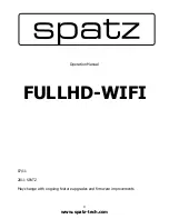 Предварительный просмотр 1 страницы Spatz FULLHD-WIFI Operation Manual