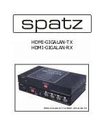 Spatz HDMI-GIGALAN-RX User Manual preview
