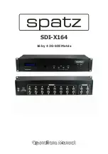 Spatz SDI-X164 Operation Manual предпросмотр