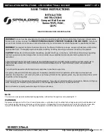 Предварительный просмотр 1 страницы Spaulding Lighting RDIC Series Installation Instructions