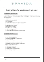 Preview for 21 page of SpaVida Whirpool B015 User Manual