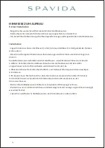 Preview for 5 page of SpaVida Whirpool C653 S User Manual