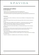 Preview for 5 page of SpaVida Whirpool C667S User Manual