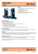 SPC Multicomp HU2772 Instruction Manual предпросмотр