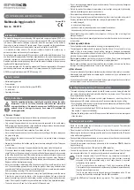 Preview for 3 page of Speaka Professional 1000178 Operating Instructions Manual