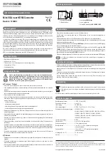 Preview for 4 page of Speaka Professional 1230803 Operating Instructions