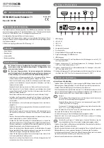 Speaka Professional 1331002 Operating Instructions Manual preview