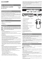 Предварительный просмотр 1 страницы Speaka Professional 1331173 Operating Instructions Manual