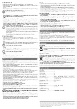 Предварительный просмотр 2 страницы Speaka Professional 1331173 Operating Instructions Manual