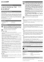 Preview for 1 page of Speaka Professional 1342486 Operating Instructions