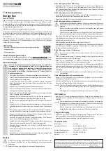 Предварительный просмотр 1 страницы Speaka Professional 1420059 Operating Instructions