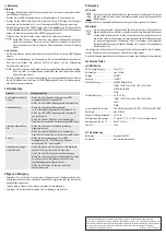 Preview for 2 page of Speaka Professional 1429566 Operating Instructions Manual