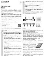 Preview for 3 page of Speaka Professional 1429566 Operating Instructions Manual