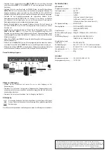 Предварительный просмотр 2 страницы Speaka Professional 1462935 Operating Instructions Manual