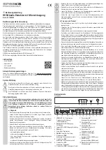 Предварительный просмотр 1 страницы Speaka Professional 1485399 Operating Instructions Manual