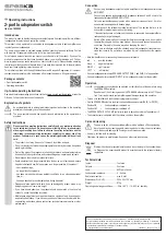 Preview for 2 page of Speaka Professional 1629555 Operating Instructions