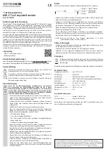 Preview for 1 page of Speaka Professional 1890515 Operating Instructions